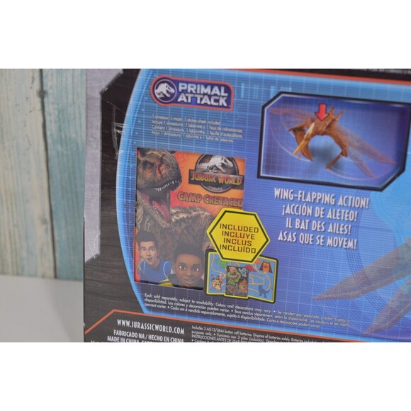 Jurassic World PTERANODON Sound Strike Camp Cretaceous Primal Attack Figure NIB - Picture 3 of 4
